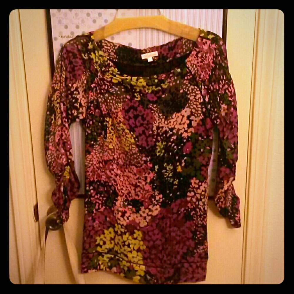 Shoshanna silk multicolored tunic